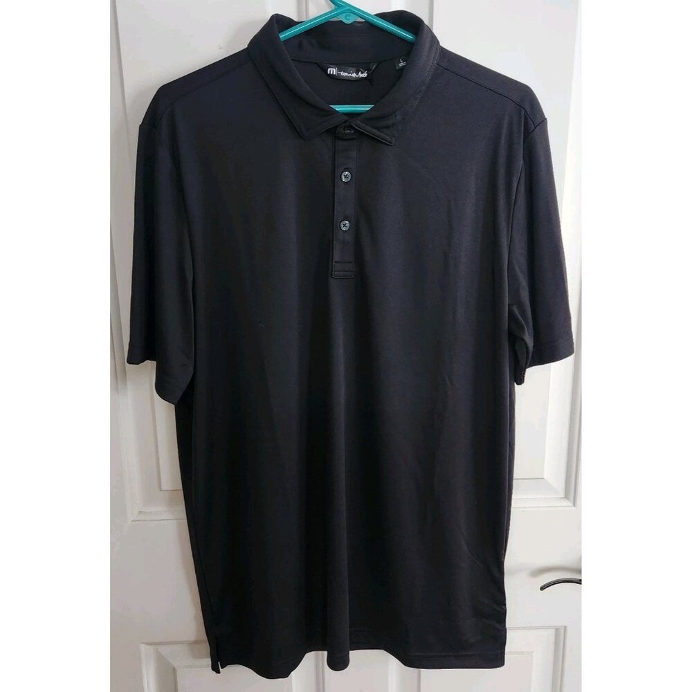 NEW Travis Mathew Polo Shirt Men L Black Golf Coto Prestige Pure Performance NWT - Picture 2 of 6